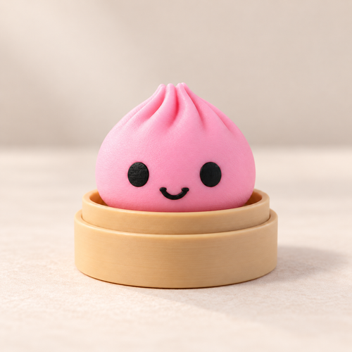 Pink Cute Dumpling Clicker