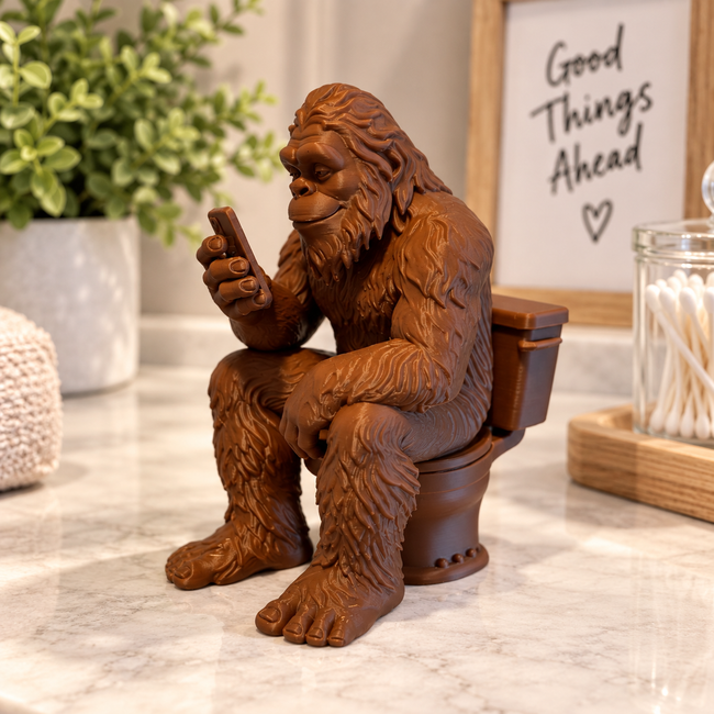 Bigfoot Bathroom Break Figurine